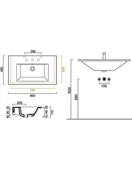 Catalano izlietne Star 80