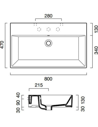 Catalano izlietne Premium 80