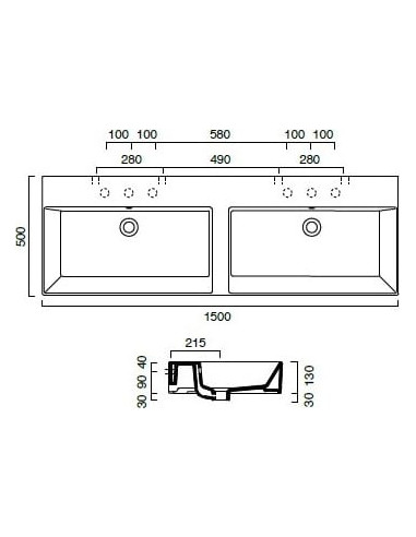 Catalano izlietne Premium 150