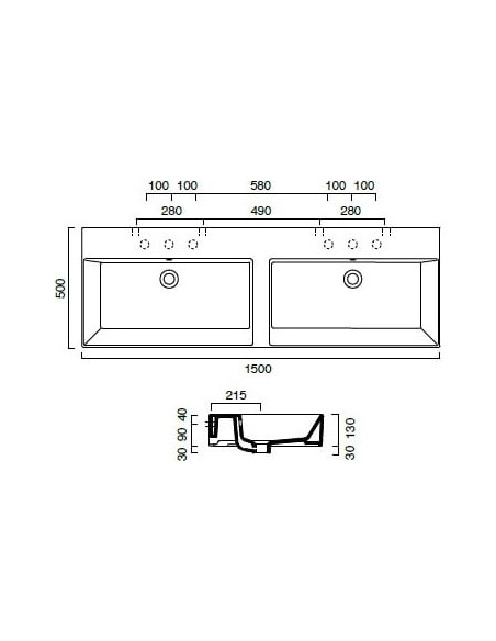 Catalano izlietne Premium 150