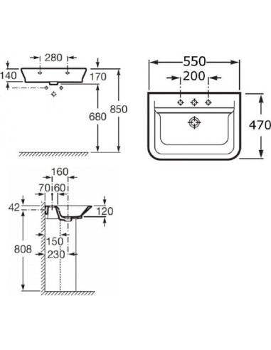 Roca izlietne Gap 327475000
