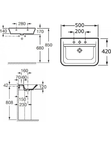 Roca izlietne Gap 327476000
