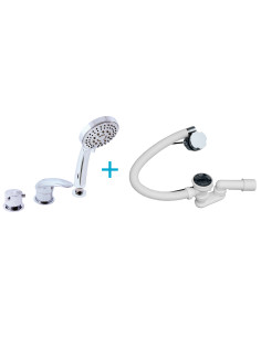 Dunaj - bath lever mixer 3-hole  - Barva chrom - velká...