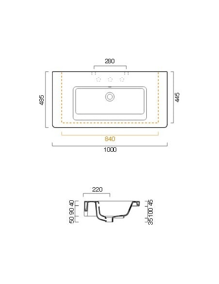Catalano izlietne New Light 100