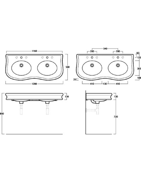Simas izlietne Lante LA12