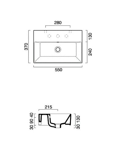 Catalano izlietne Premium 55