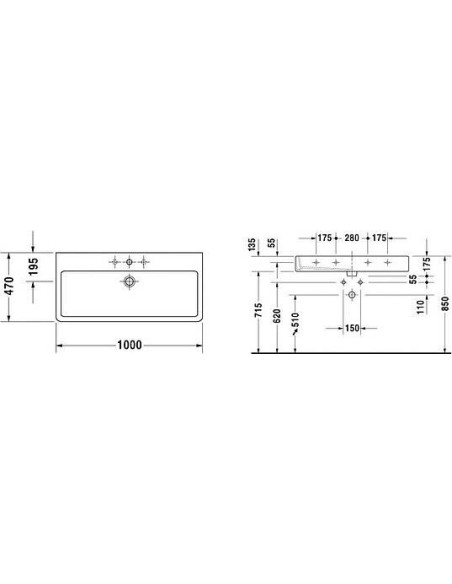 Duravit izlietne Vero 0454100000
