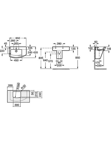 Roca izlietne Hall 327620000
