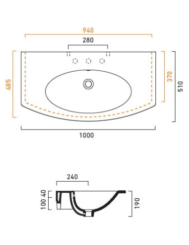 Catalano izlietne Velis 100