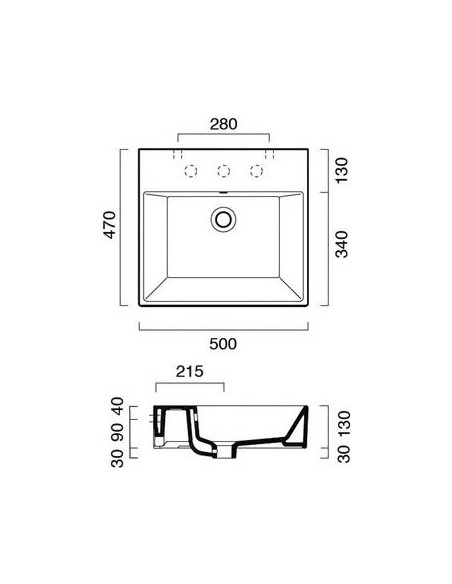 Catalano izlietne Premium 50