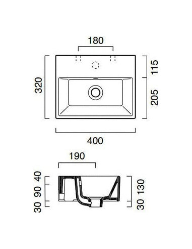 Catalano izlietne roku mazgāšanai Premium 40
