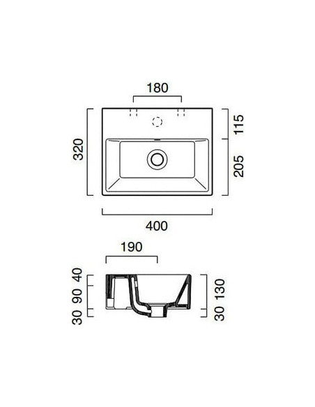 Catalano izlietne roku mazgāšanai Premium 40