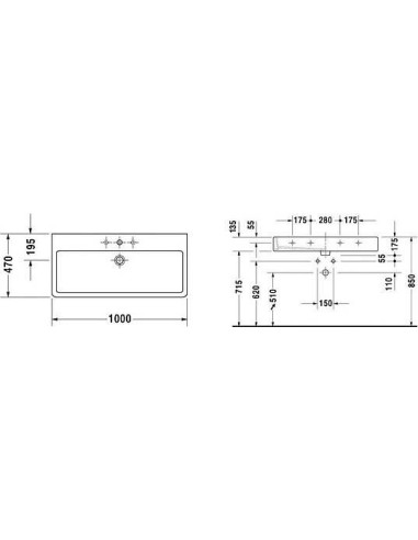 Duravit izlietne Vero 0454100000