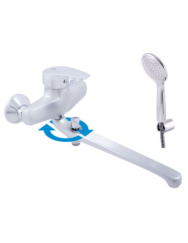 Bath-shower lever mixer KONGO - Barva chrom,Rozměr 150 mm
