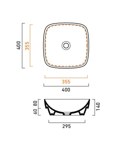 Catalano izlietne roku mazgāšanai Green Lux 40