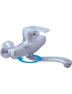 Sink lever mixer KONGO - Barva chrom,Rozměr 100 mm