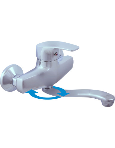 Sink lever mixer KONGO - Barva chrom,Rozměr 100 mm