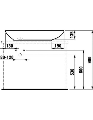 Laufen izlietne Palomba 8.1680.1.000.112.1 - 10