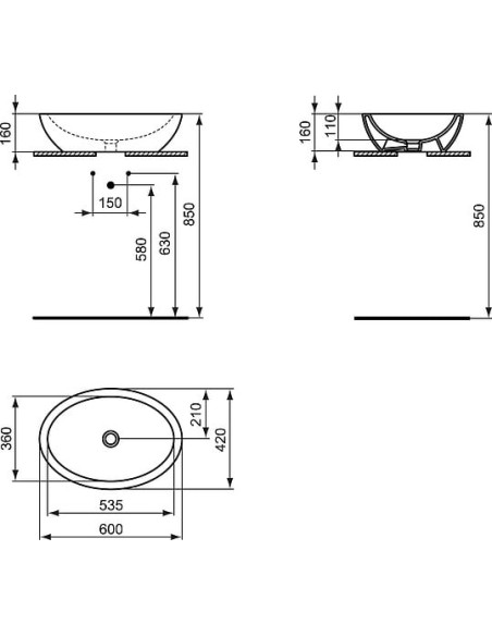 Ideal Standard izlietne Strada K078401
