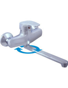 Sink lever mixer KONGO - Barva chrom,Rozměr 100 mm