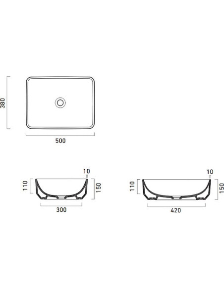 Catalano izlietne Green 50x38