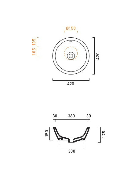 Catalano izlietne roku mazgāšanai Velis 42