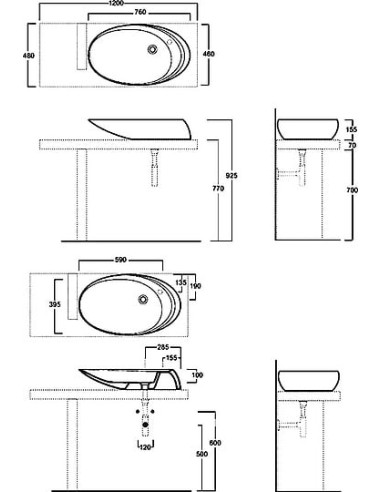 Simas izlietne Bohemien BO12