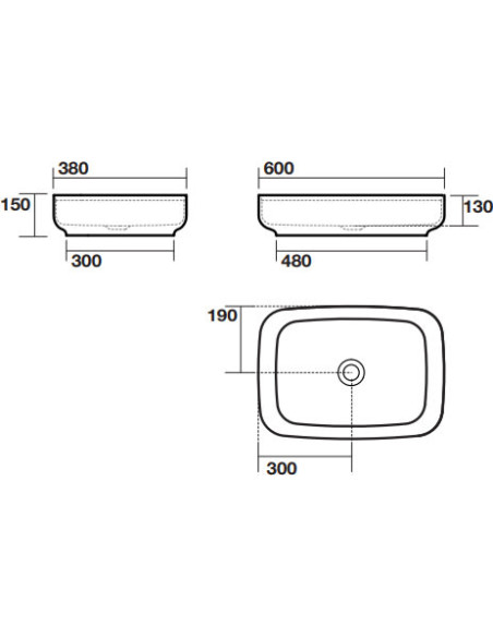 Kerasan izlietne Tribeca 514301 - 7 Kerasan izlietne Tribeca 514301 - 7