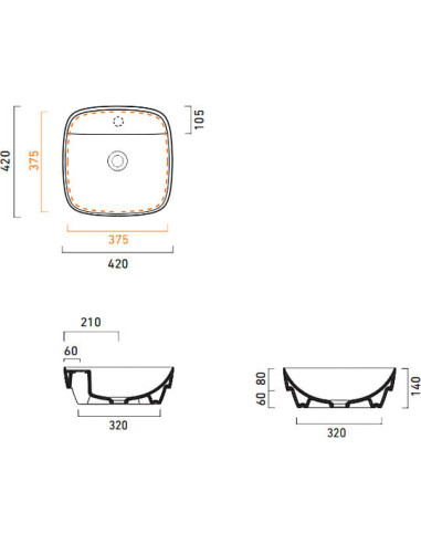 Catalano izlietne roku mazgāšanai Green Lux 42