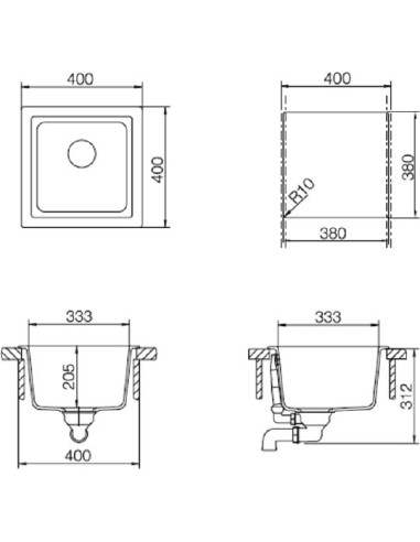 Schock virtuves izlietne Euro 40 (N-100)