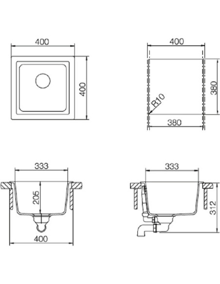 Schock virtuves izlietne Euro 40 (N-100)