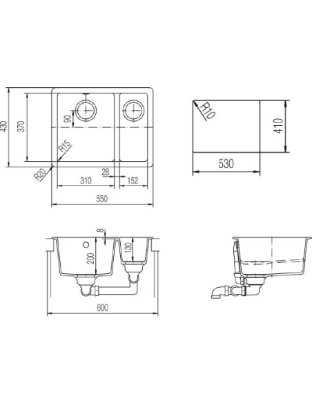 Schock virtuves izlietne Soho 60 Plus (N-150)