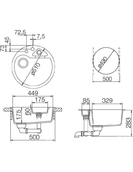 Schock virtuves izlietne Classic 50 (R-100)