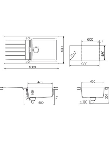 Schock virtuves izlietne Signus 60D Large (D-100L)