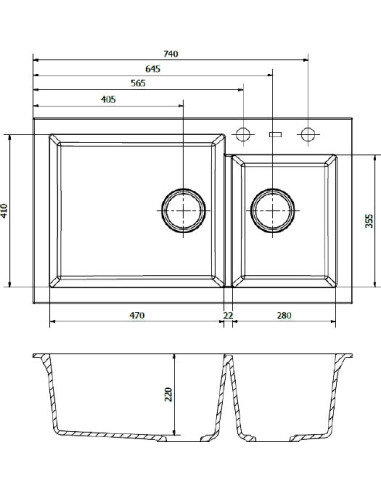 Reginox virtuves izlietne Amsterdam 25 Caffe...