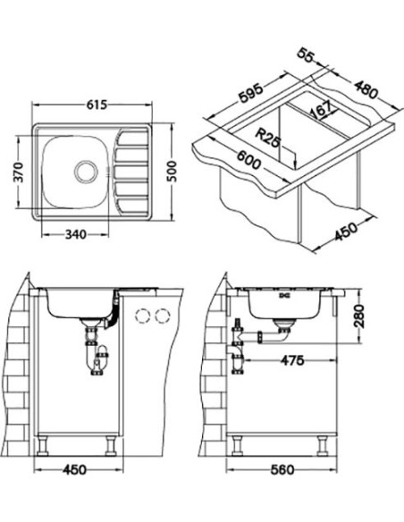 Alveus virtuves izlietne Zoom 10