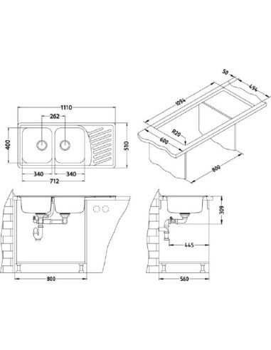 Alveus virtuves izlietne Elegant 70
