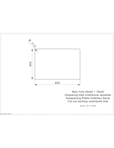 Reginox virtuves izlietne New York 18x40+40x40...