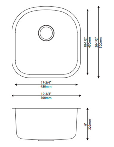 Kraus virtuves izlietne KBU-15