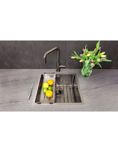 Reginox virtuves izlietne Miami 50x40 Gun Metal...