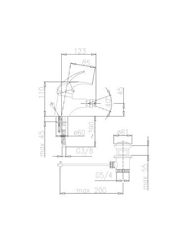 KFA Armatura bidē krāns NEFRYT 507-015-00