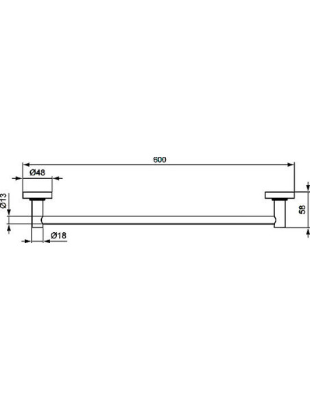 Ideal Standard dvieļu turētājs IOM
