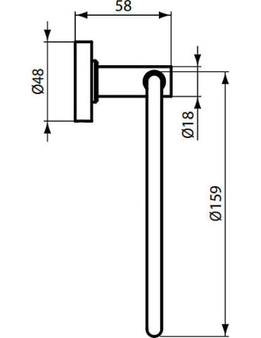 Ideal Standard dvieļu turētājs IOM