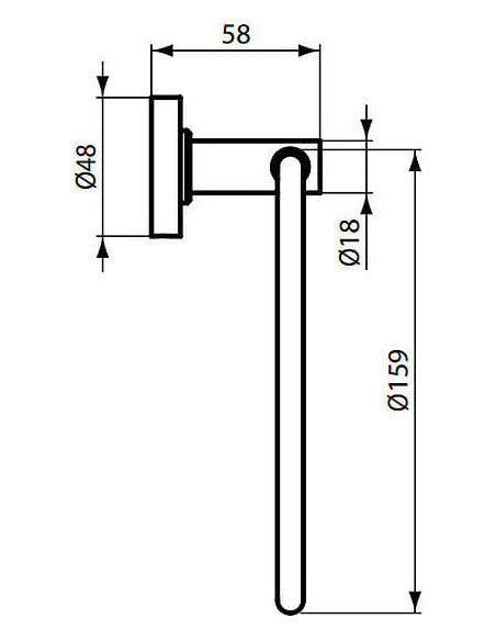Ideal Standard dvieļu turētājs IOM