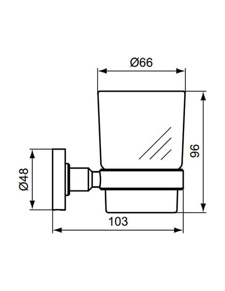Ideal Standard glāze IOM