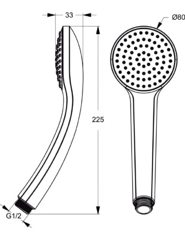 Ideal Standard rokas duša IdealRain B9400AA