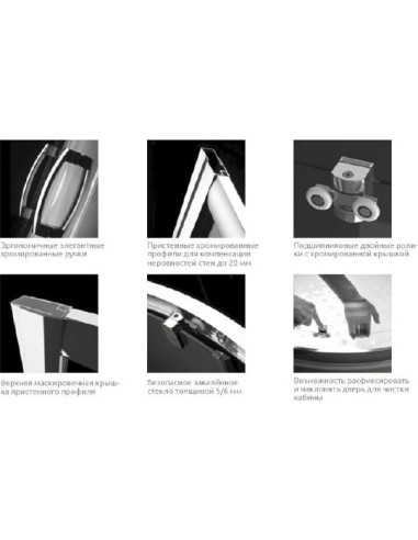 Radaway dušas durvis Premium Plus DWJ