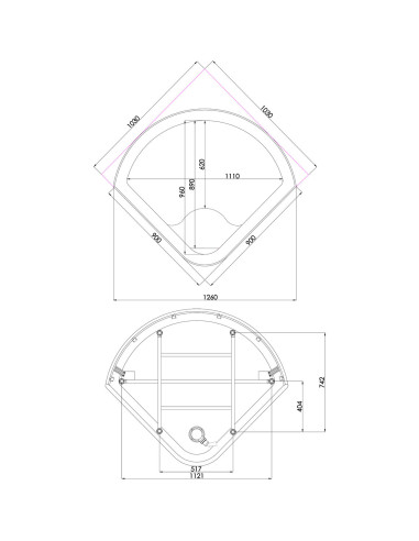 DUSCHY Tvaika dušas kabīne 6116, 103x103x217 cm