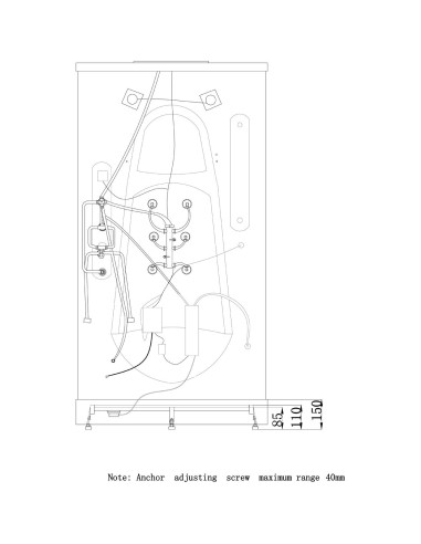 DUSCHY Tvaika dušas kabīne 6130, 115x85x217 cm