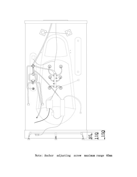 DUSCHY Tvaika dušas kabīne 6130, 115x85x217 cm